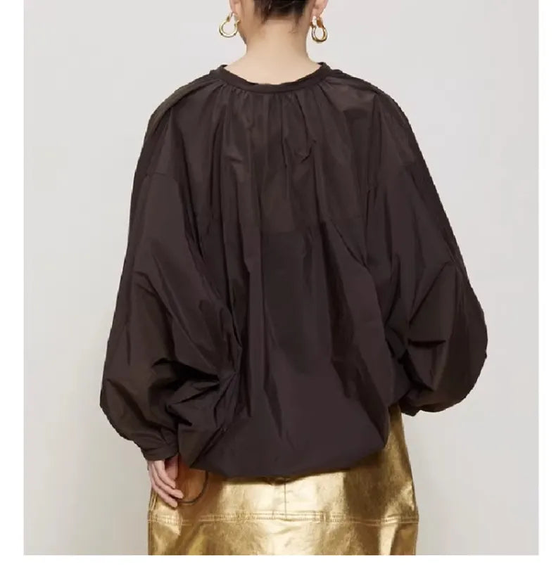 Shiny Gold Faux Leather Skirt