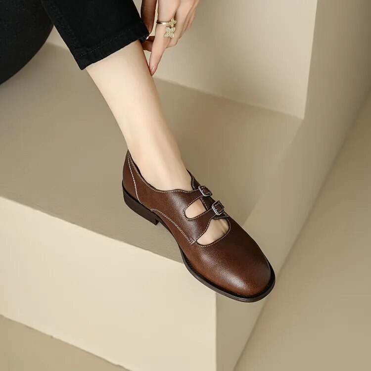 Genuine Leather Mary Janes