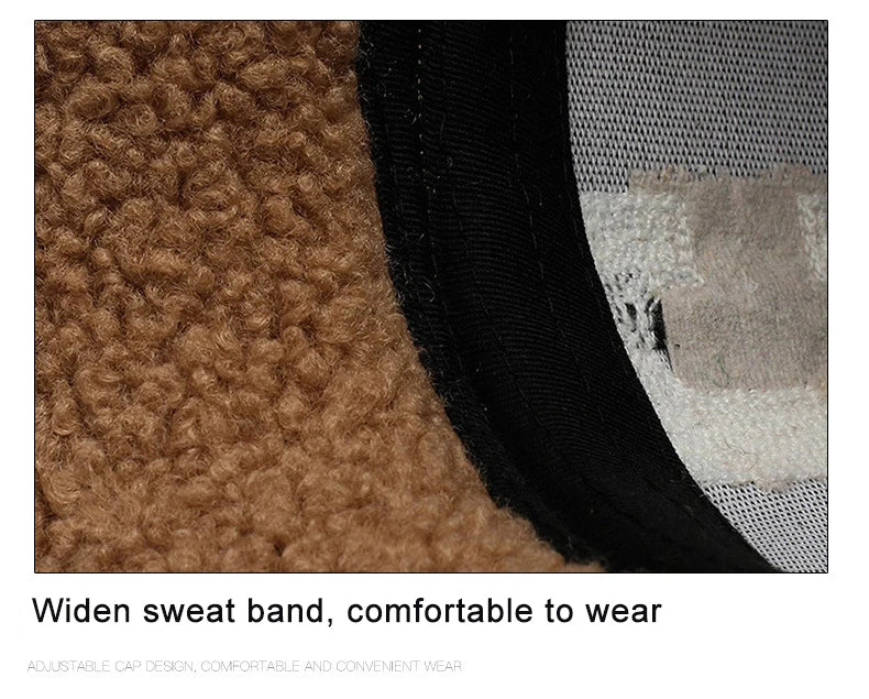 Lamb Wool Letter Cap