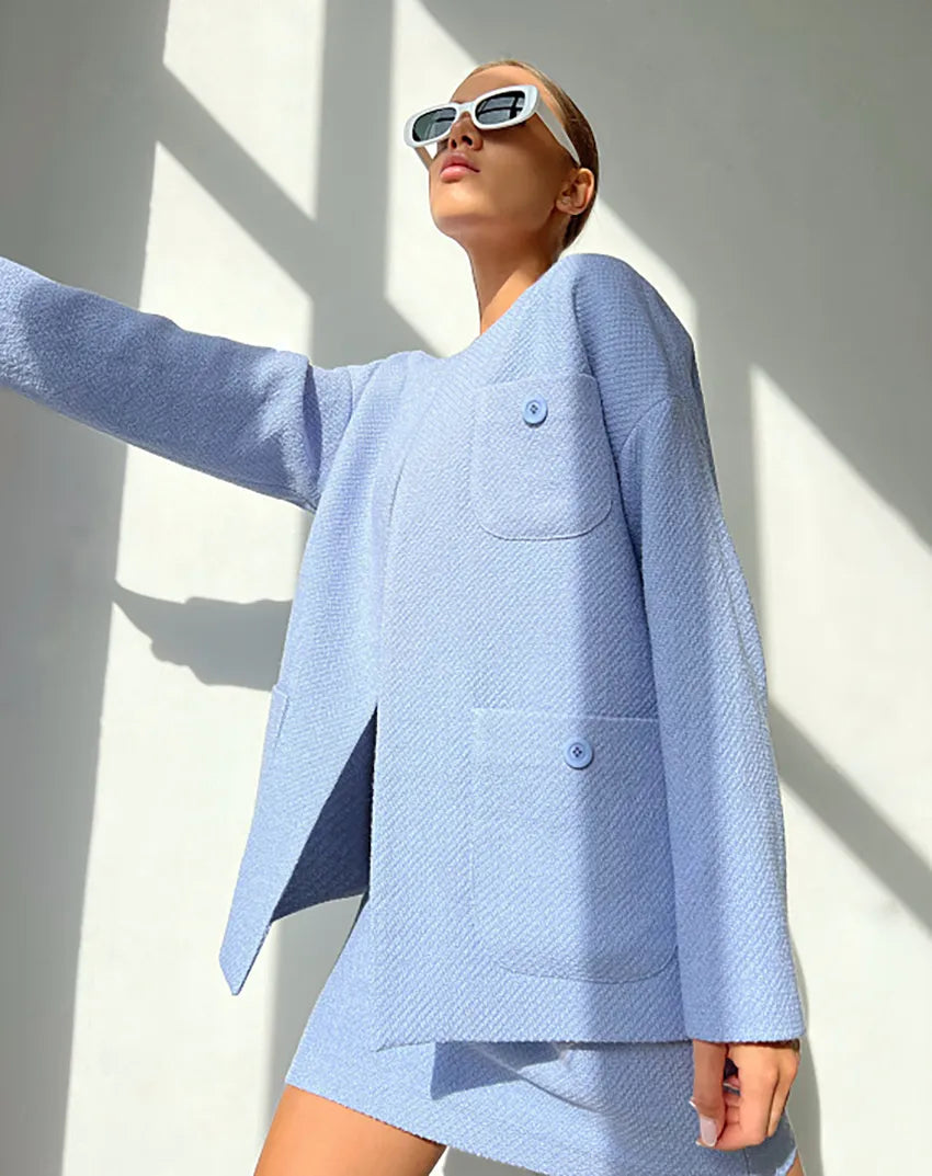 Two Piece Wool Suit Set