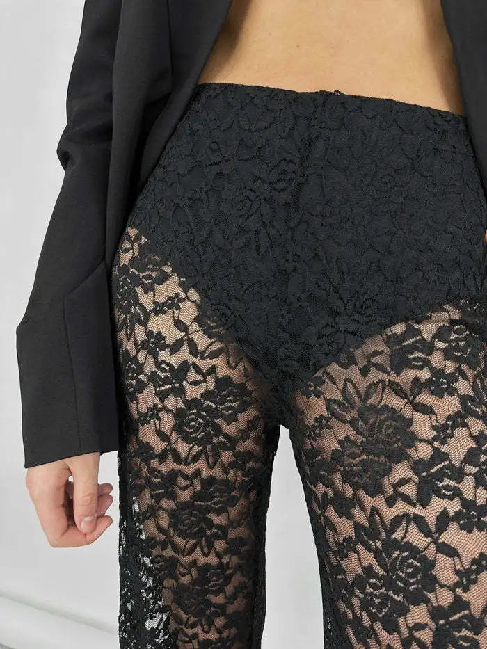 Lace High Waist Pants