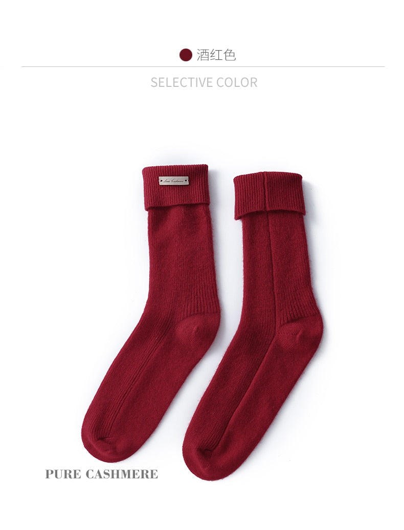 100% Pure Cashmere Socks