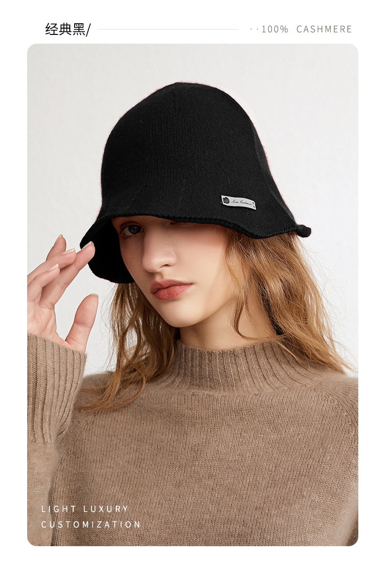 100% Pure Cashmere French Bucket Hat