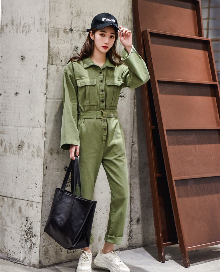 Ellington Full Length Denim Jumpsuit