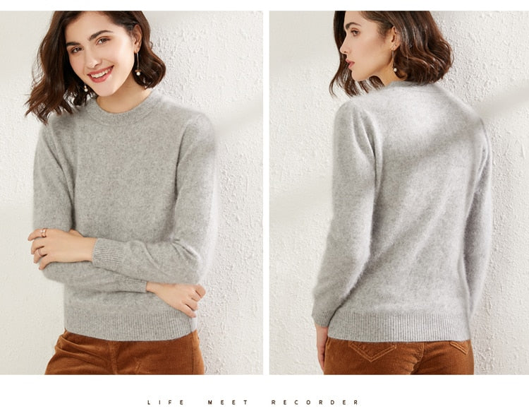 100% Mink Cashmere Sweater