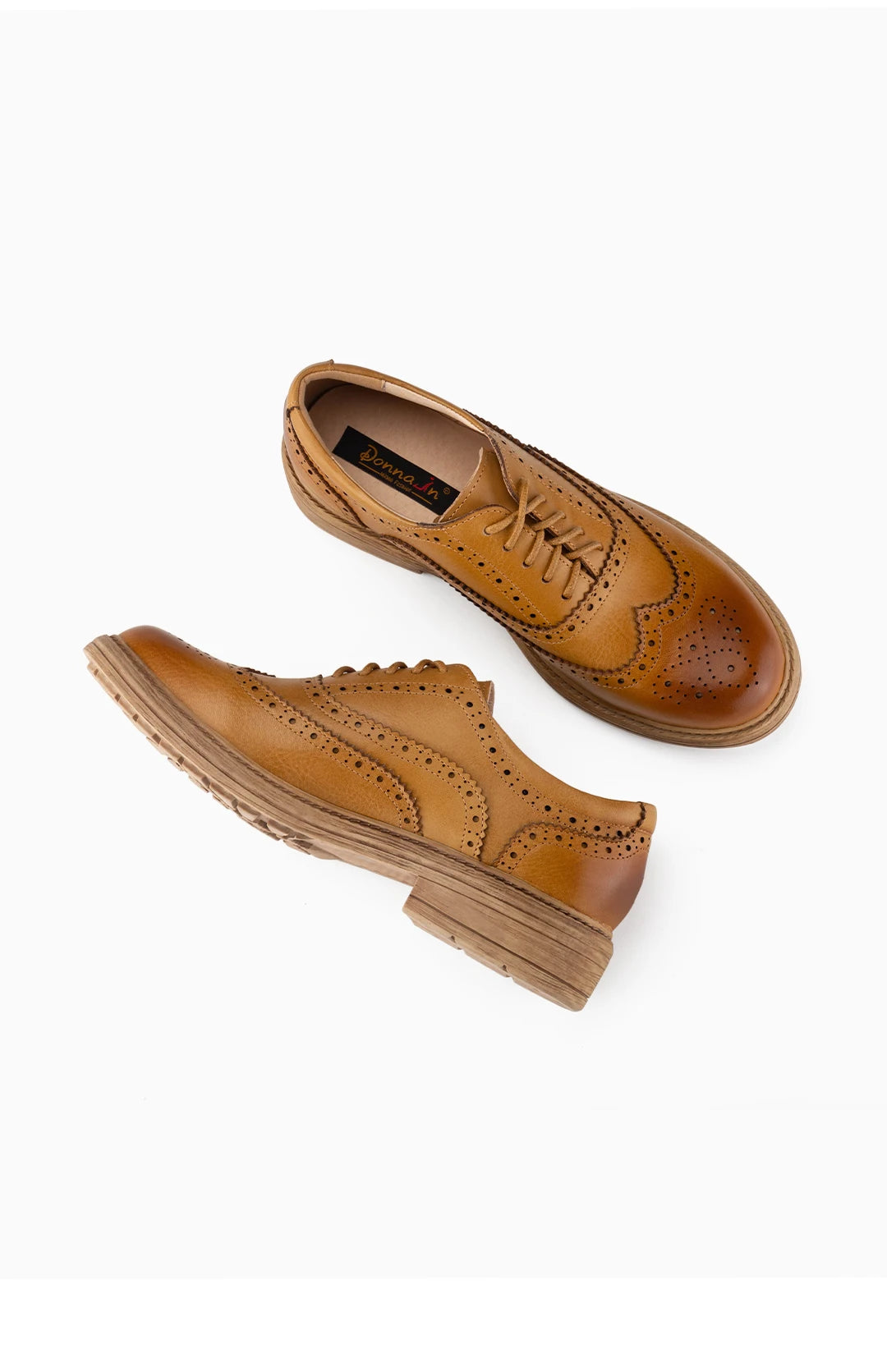 Genuine Leather Mixed Color Oxfords