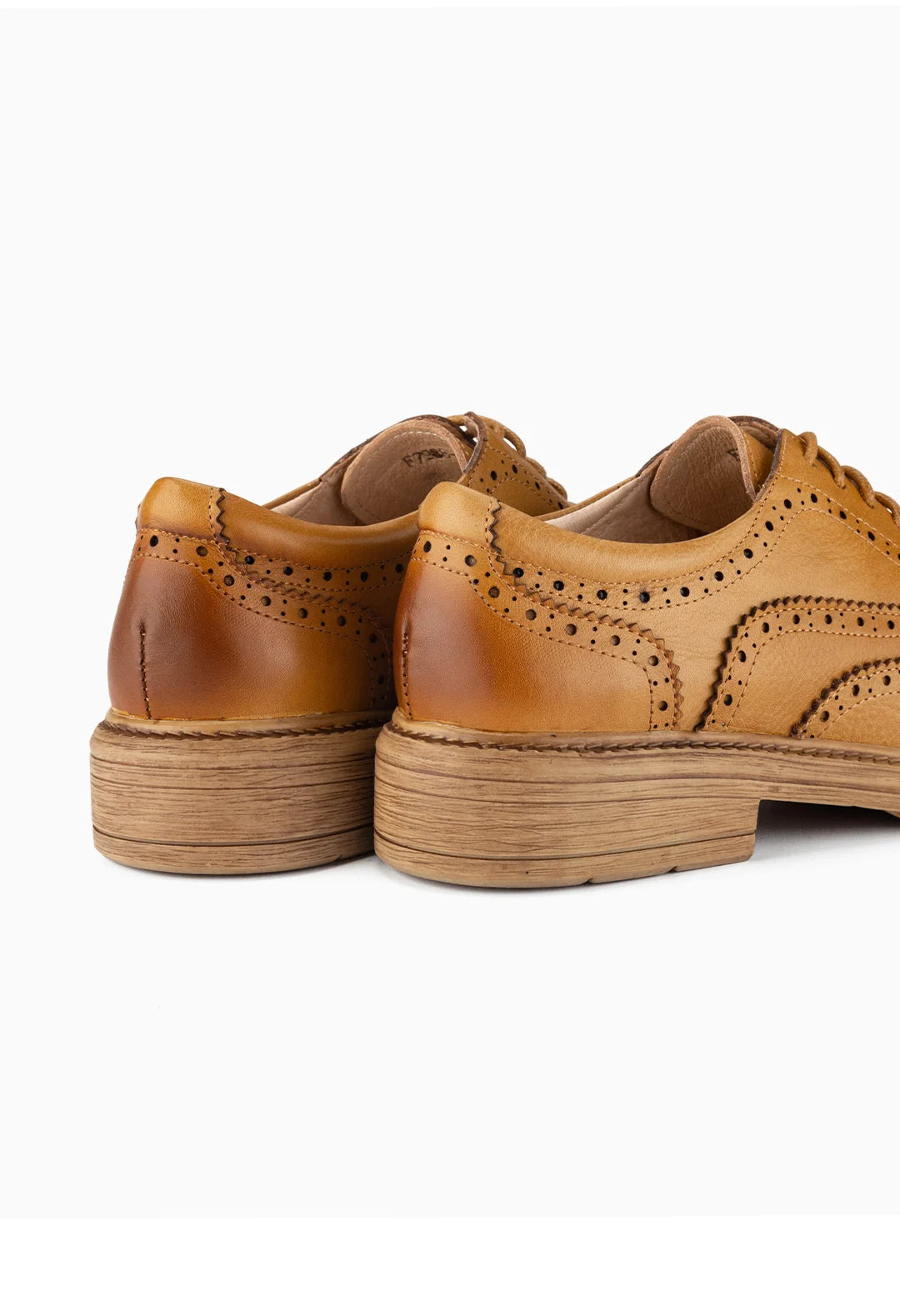 Genuine Leather Mixed Color Oxfords