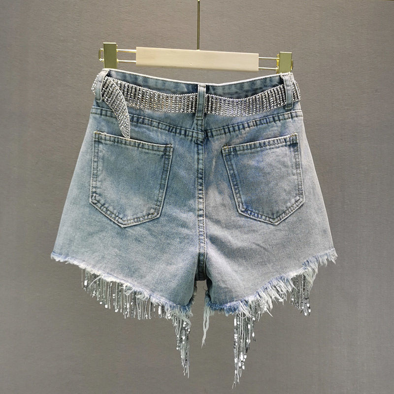 Sparkly Denim Shorts