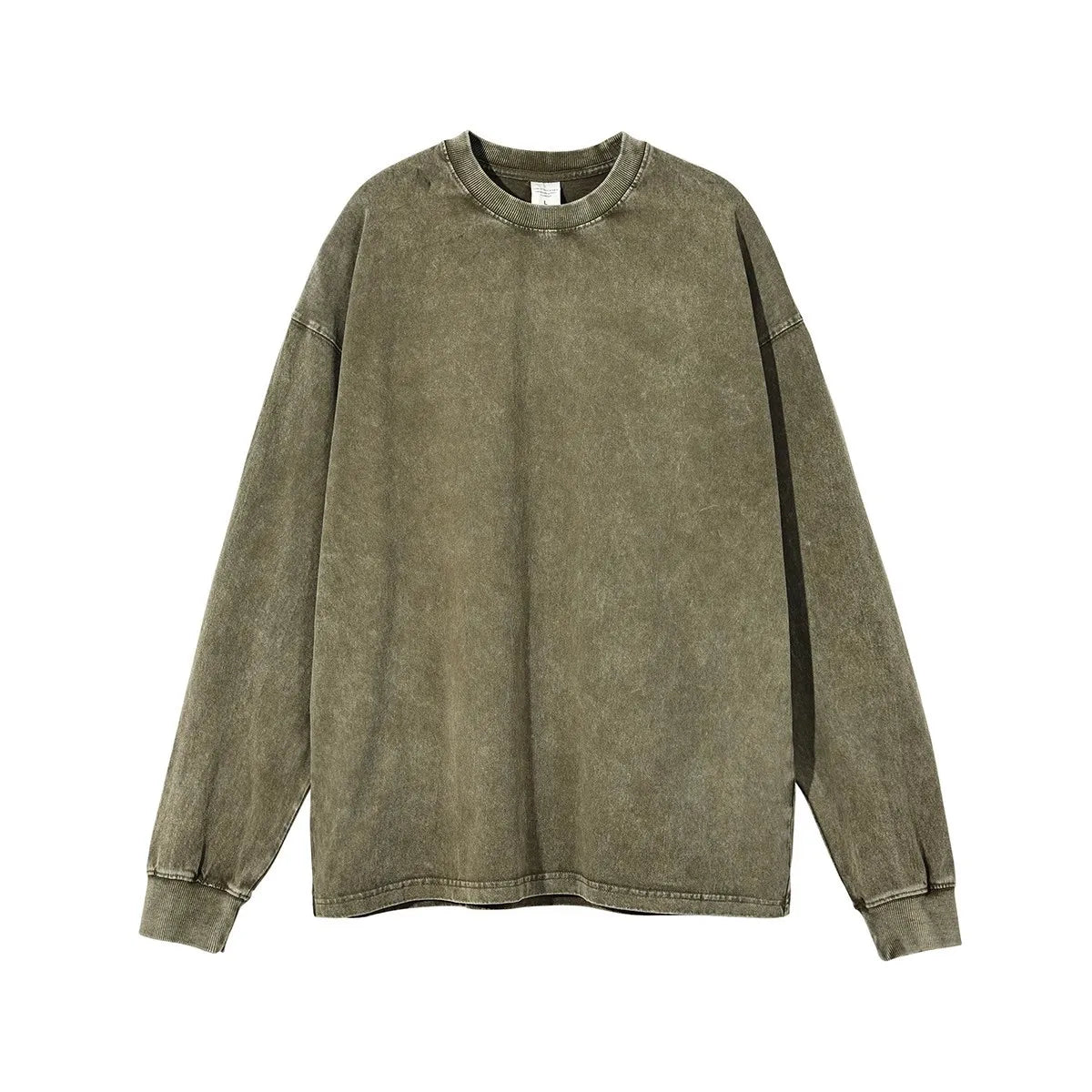 Oversized Pure Cotton Long Sleeved Tee