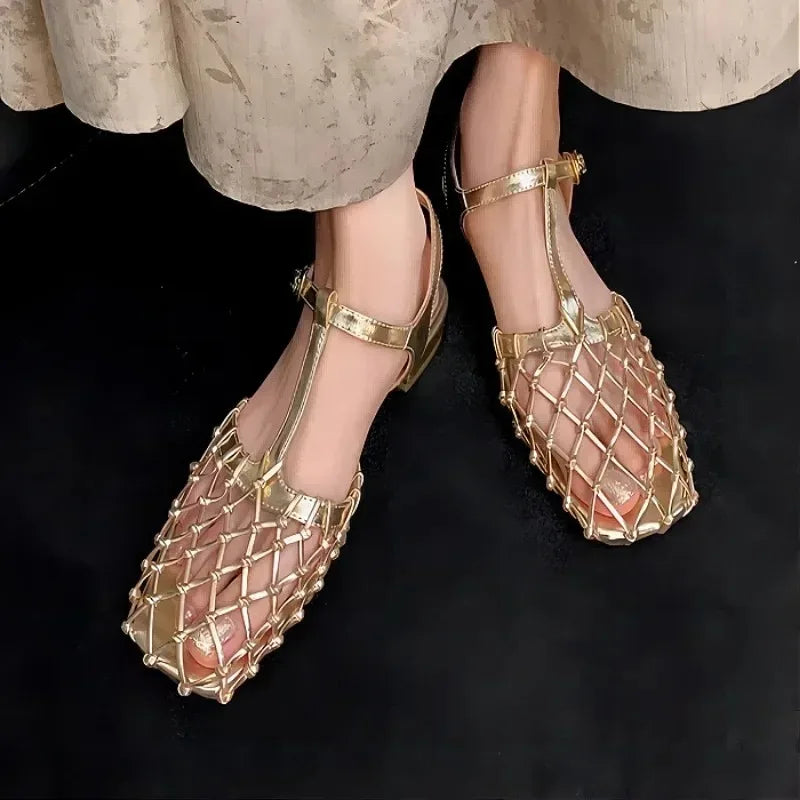 Metallic Sandals