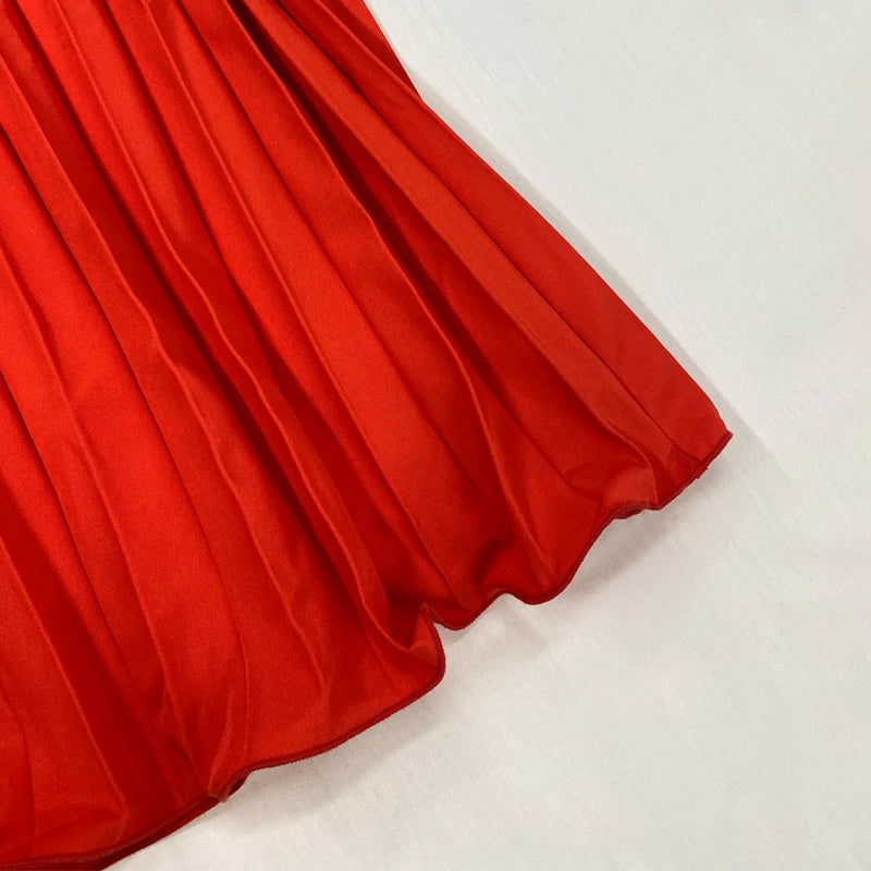Red Cut Out Maxi Dress