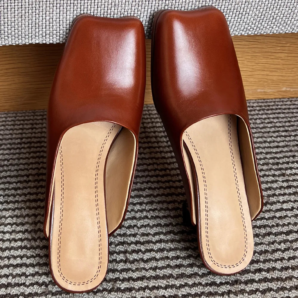 Square Toe Mules