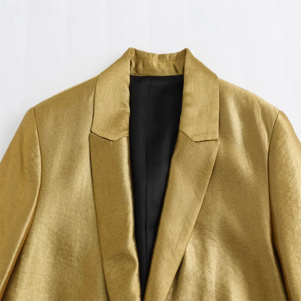 Vintage Look Gold Blazer