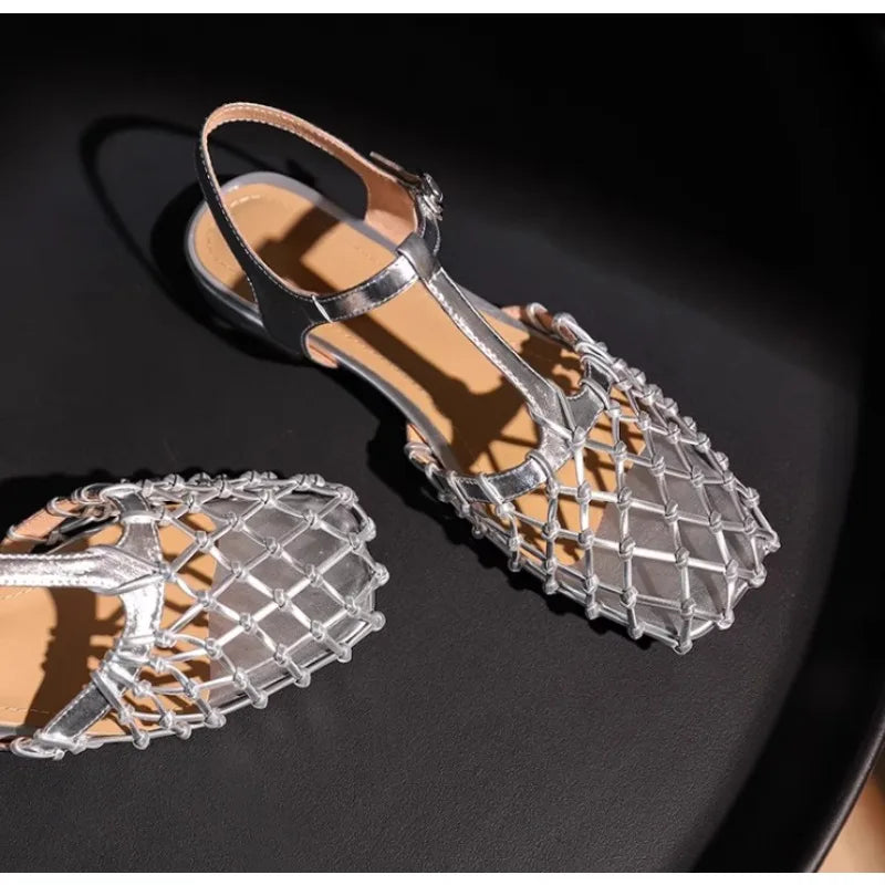 Metallic Sandals