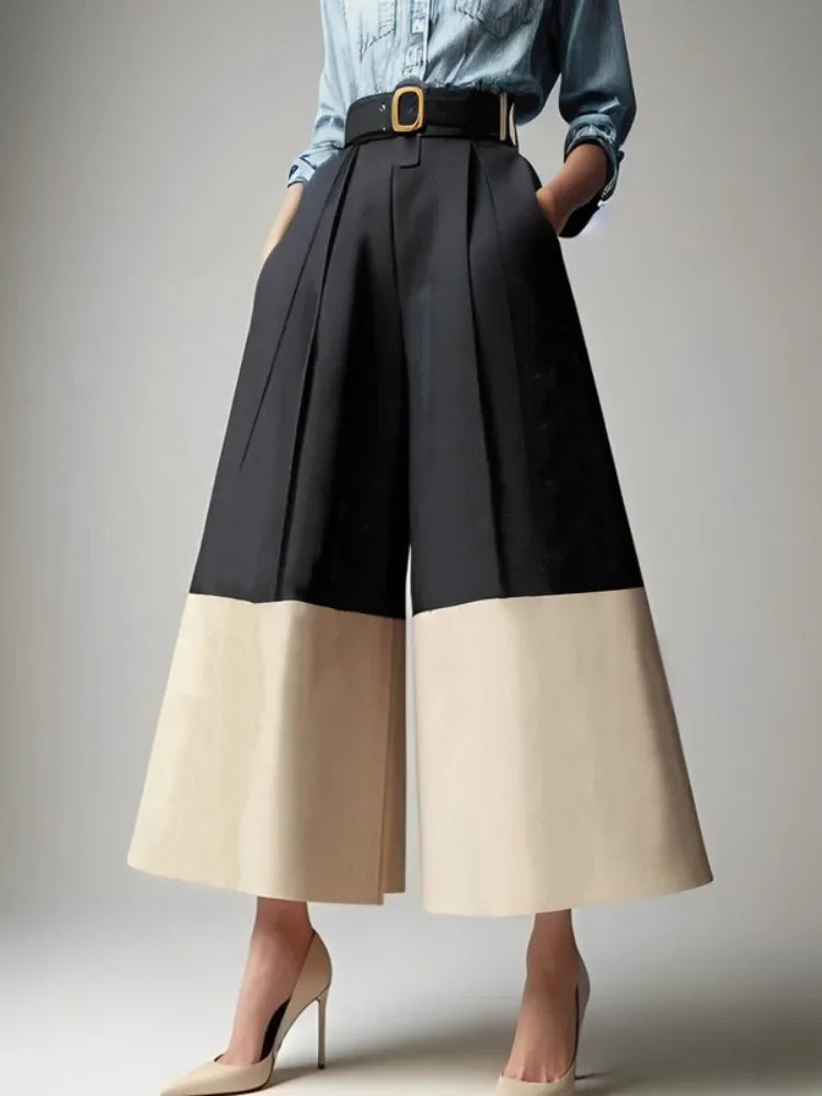 High Waisted Wide Leg Trousers