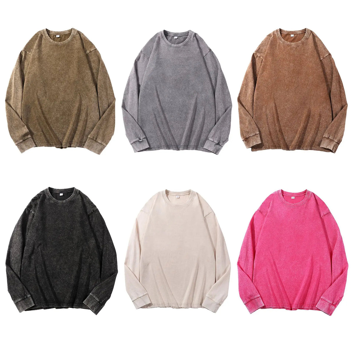 Oversized Pure Cotton Long Sleeved Tee