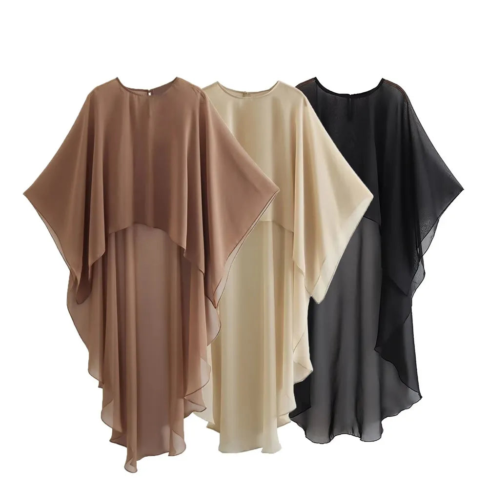 Asymmetric Sheer Cloak