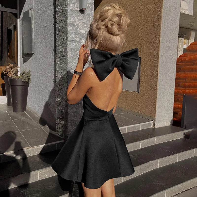 Backless Bow Dress