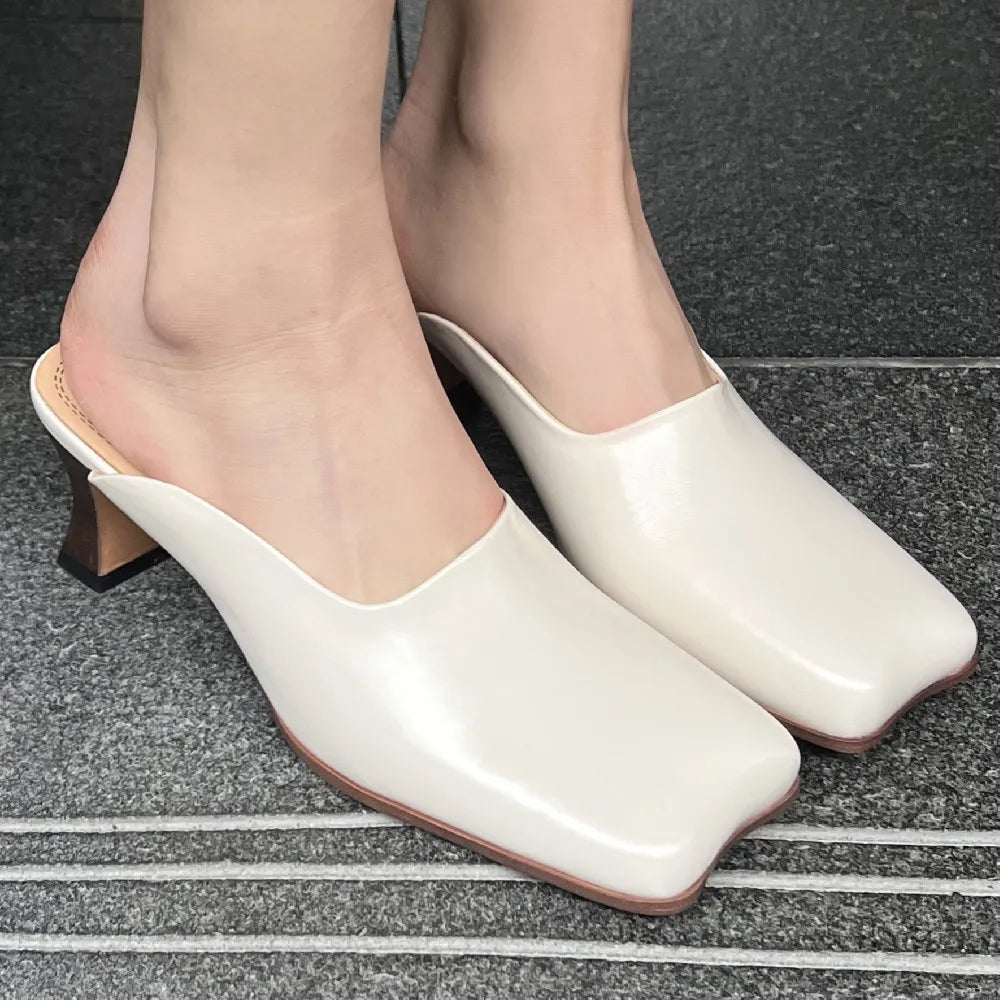 Square Toe Mules