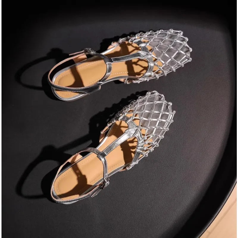 Metallic Sandals