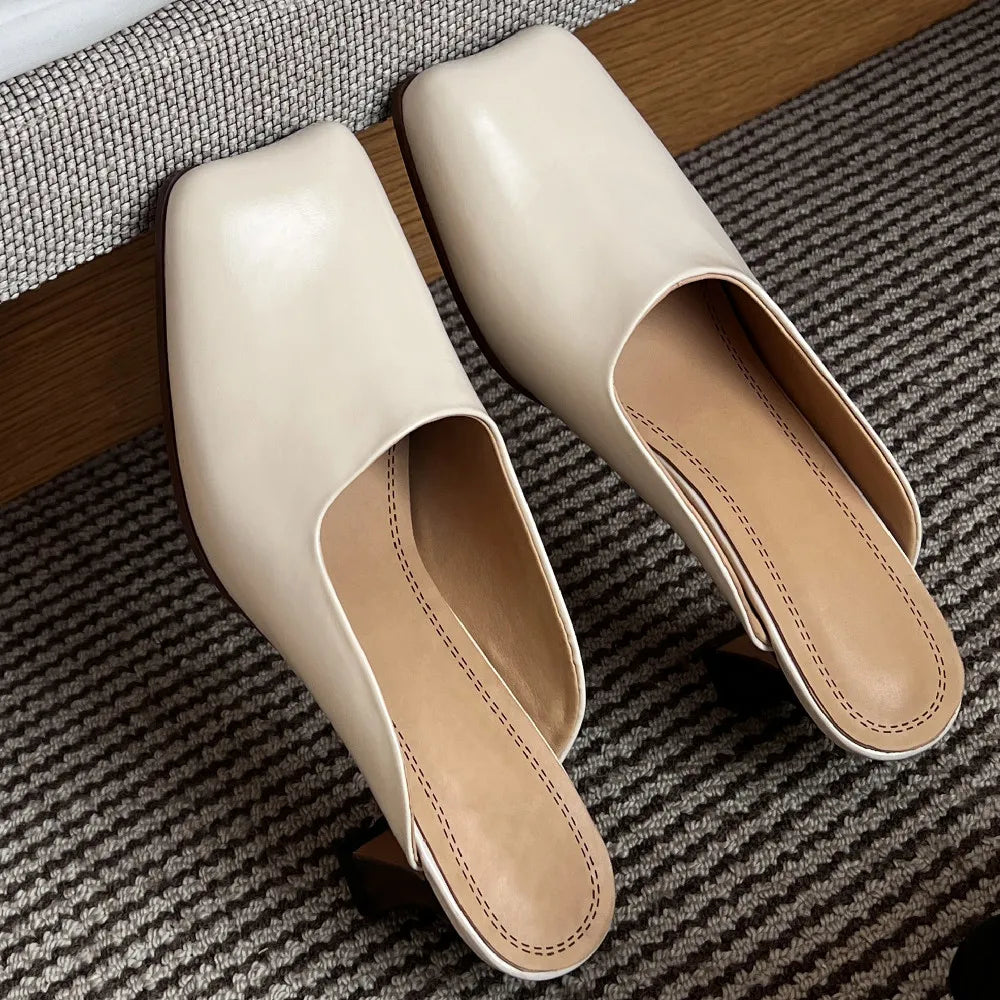 Square Toe Mules