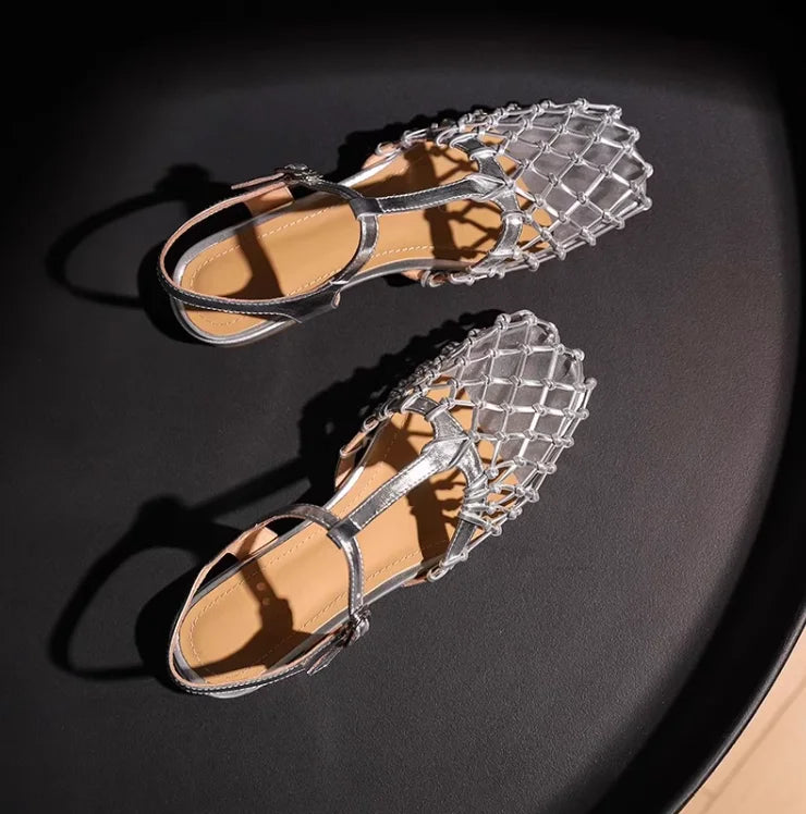 Metallic Sandals