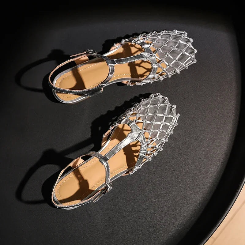 Metallic Sandals