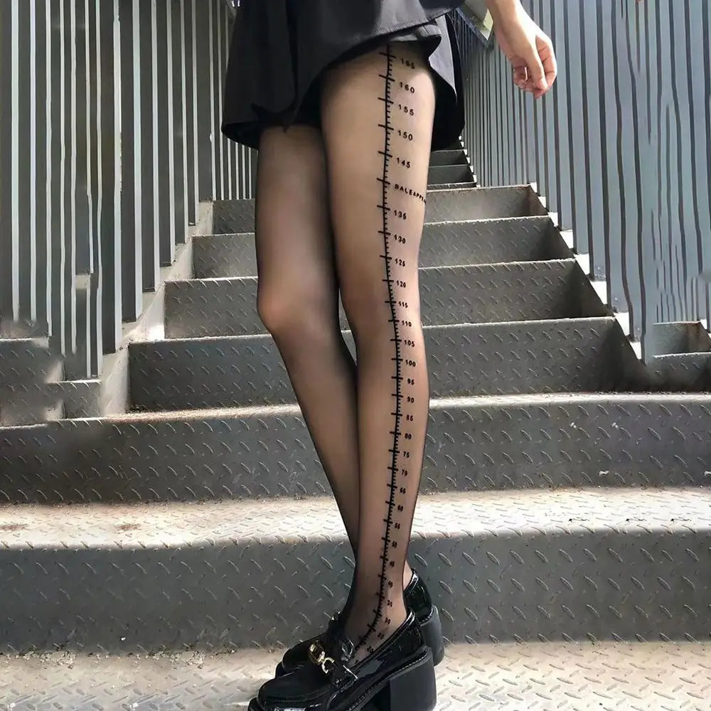 Ruler Pattern Pantyhose