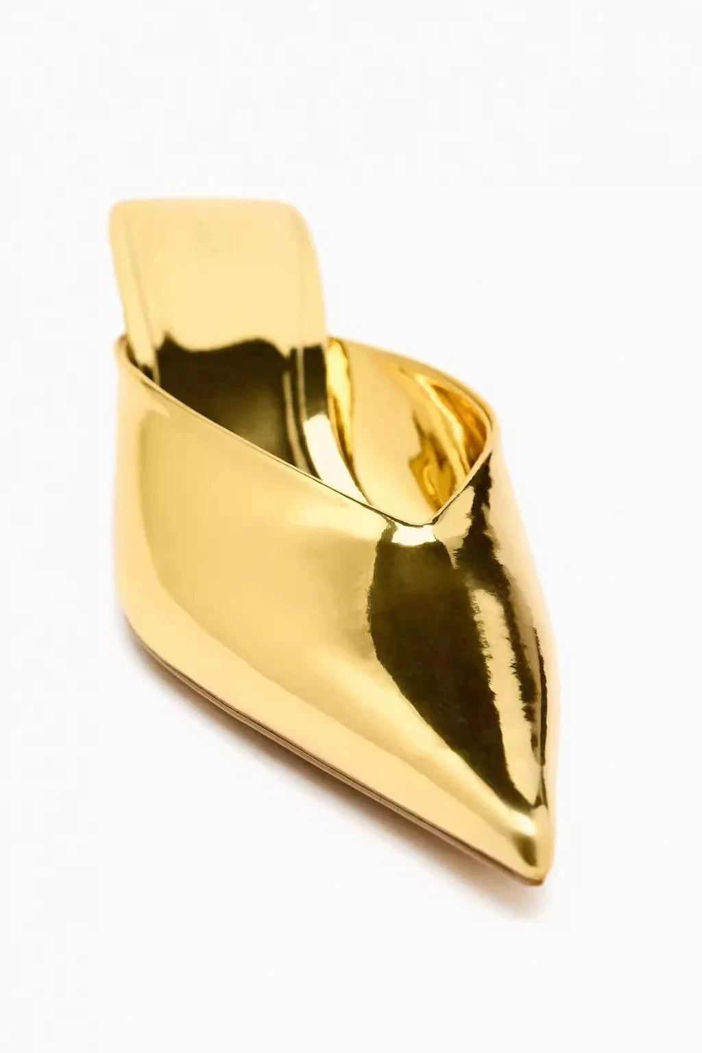 Gold Patent Leather Mules