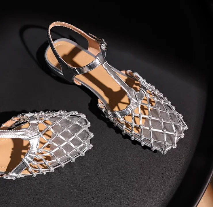 Metallic Sandals