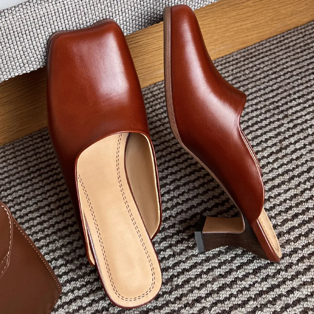 Square Toe Mules