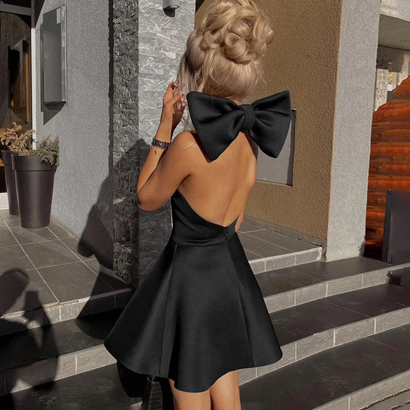 Backless Bow Dress