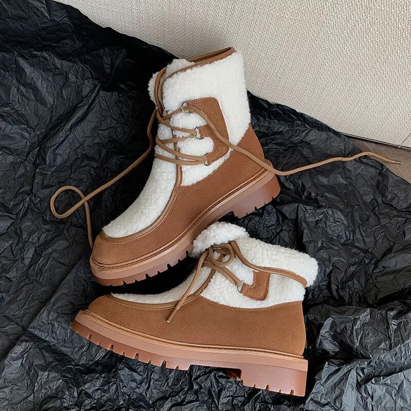 Suede Snow Boots