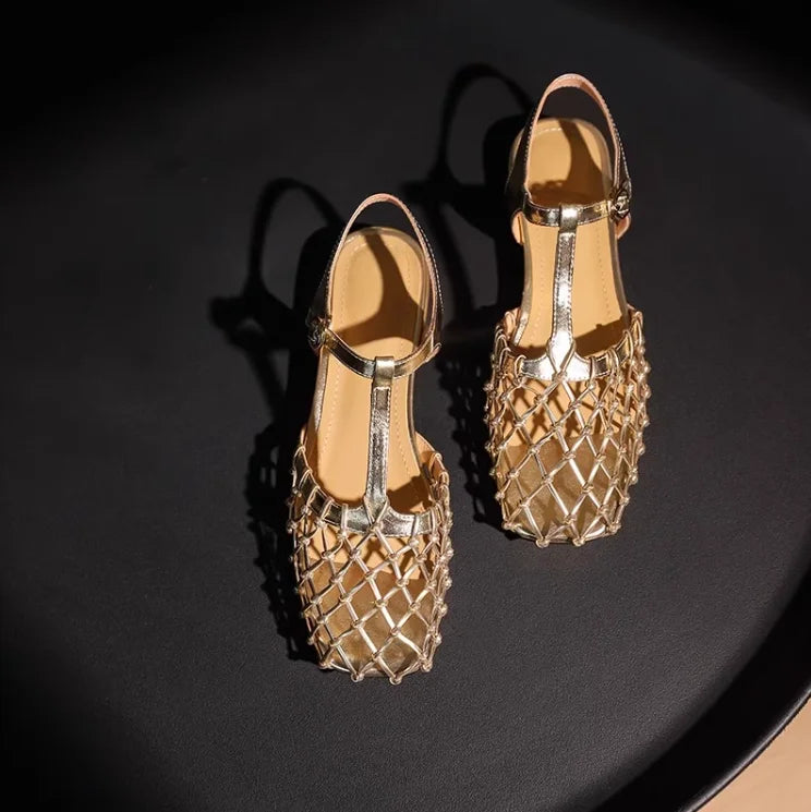 Metallic Sandals