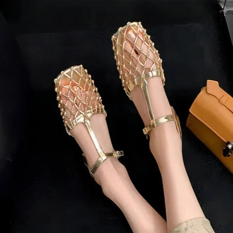 Metallic Sandals