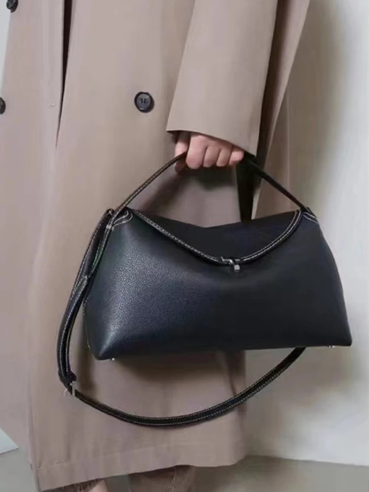 Medium Genuine Leather Kapri Handbag
