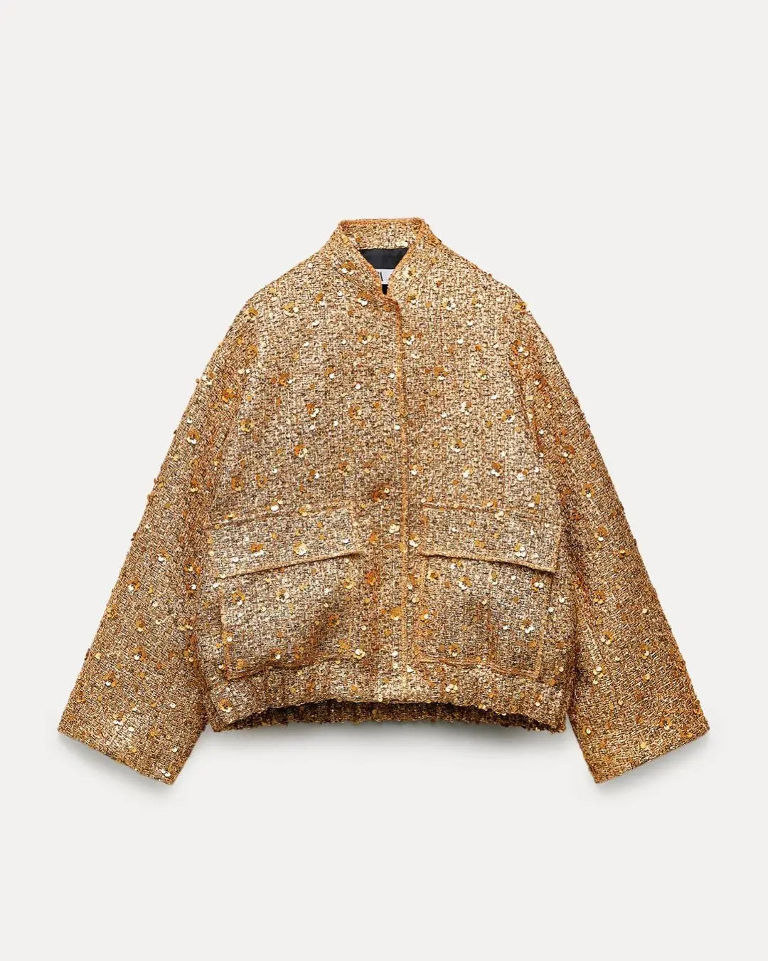 Gold Sequin Woven Jacket