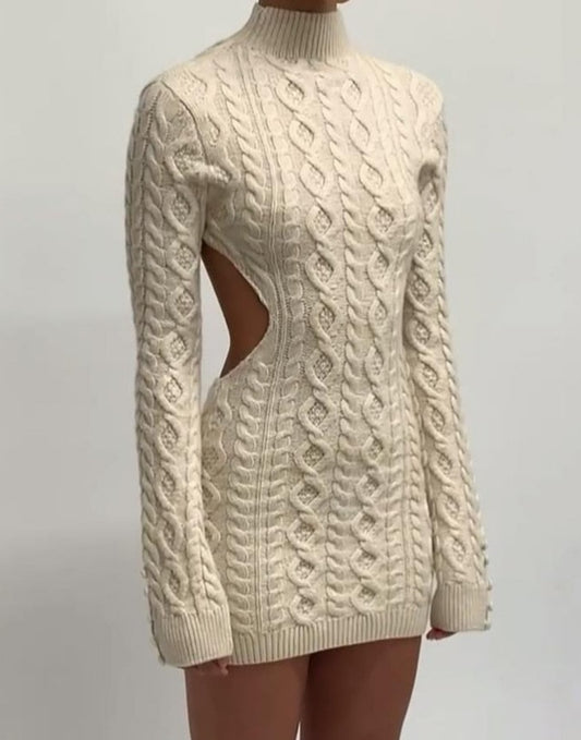 Knit Mini Sweater Dress