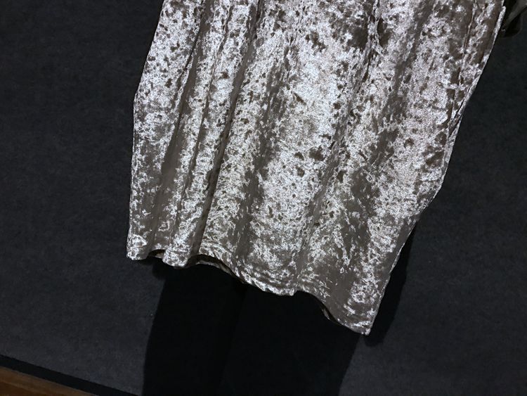 Sparkling Velvet T-Shirt Dress with Pockets