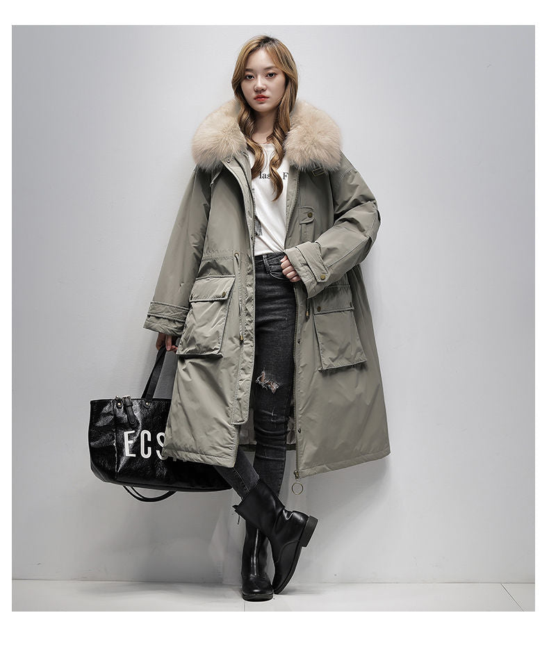 Down Parka with Fur Hood