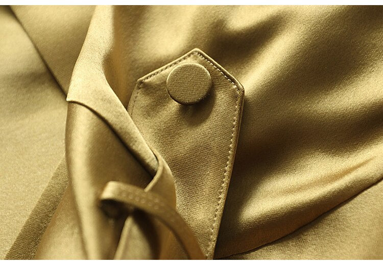 Satin Trench Coat