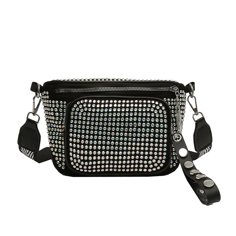 Blinged Out Crossbody Fanny Bag