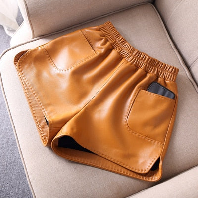 Genuine Leather Shorts