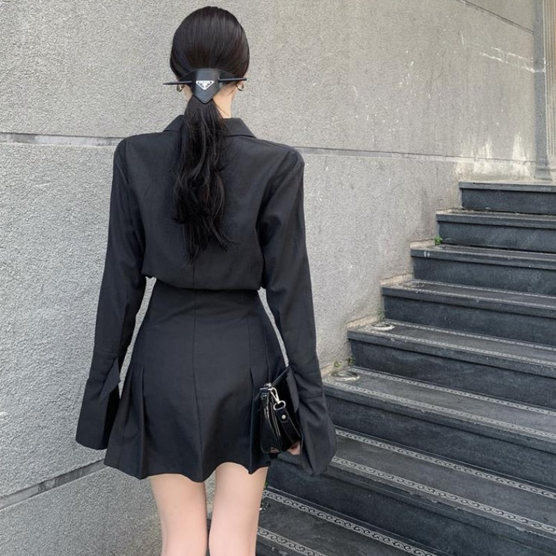 Black Shirt Dress