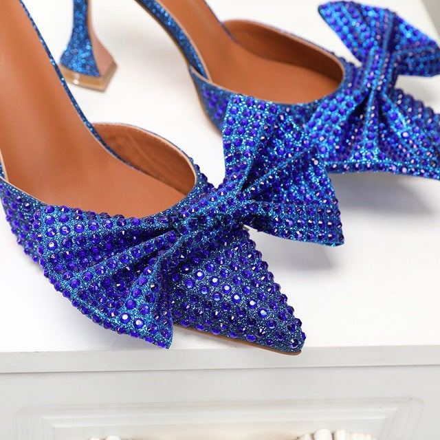 Rhinestone Heels with Bow