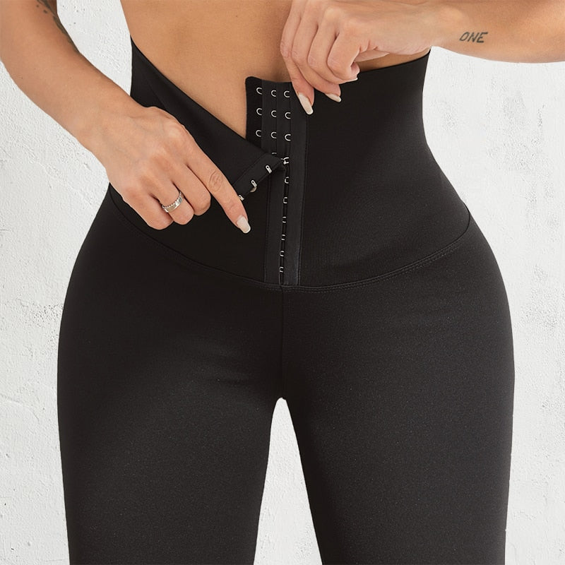 High Waisted Leggings with Built in Waist Trainer